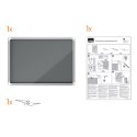 Gablota filcowa wewnętrzna Nobo Premium Plus 9xA4, szara 1915330 Nobo