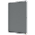 Gablota filcowa wewnętrzna Nobo Premium Plus 9xA4, szara 1915330 Nobo
