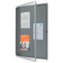 Gablota filcowa wewnętrzna Nobo Premium Plus 9xA4, szara 1915330 Nobo