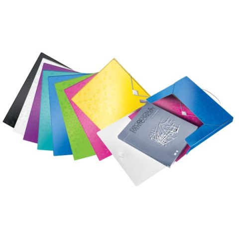 Teczka z gumką PP Leitz WOW, 30 mm, żółta 46290016 . Leitz