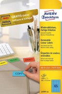 Etykiety niebieskie L4791-20 38,1 x 21,2 20ark Usuwalne, Avery Zweckform Avery Zweckform