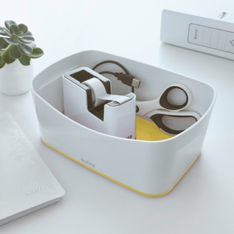 MyBox Pojemnik bez pokrywki, biało-żółty 52571016 LEITZ Leitz MyBox Pojemnik bez pokrywki, biało-żółty 52571016 LEITZ Leitz