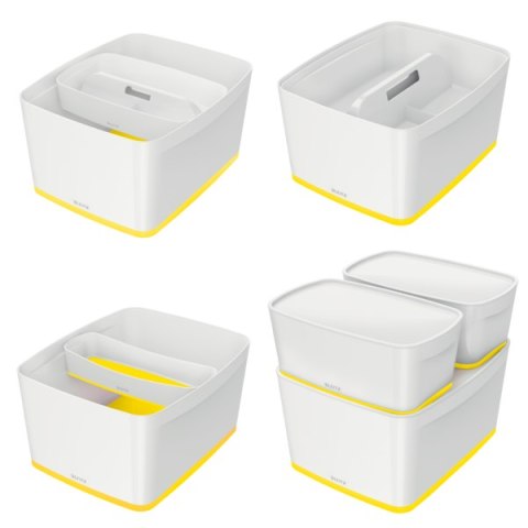 Pojemnik MyBox duży z pokrywką, biało-żółty 52161016 LEITZ Leitz Pojemnik MyBox duży z pokrywką, biało-żółty 52161016 LEITZ Leitz