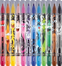 Flamastry COLORPEPS MONSTER 12 szt. Maped 845400 Maped