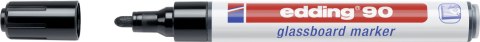 Marker EDDING do tablic szklanych czarny 90/001/c ed suchościeralny Edding
