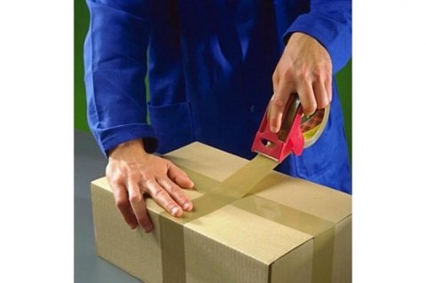 Mini dyspenser do taśm SCOTCH (C.5020.D), w zestawie taśma pakową, 48mmx20,3m, czerwony Scotch 3M