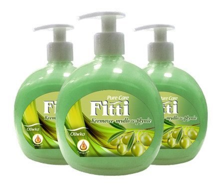 Mydło w płynie z dozownikiem FITTI 500 ml oliwka *93169 Fitti Mydło w płynie z dozownikiem FITTI 500 ml oliwka *93169 Fitti