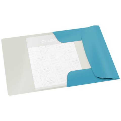 Teczka kartonowa z gumką Leitz Cosy, A4, niebieska 30020061 Leitz Teczka kartonowa z gumką Leitz Cosy, A4, niebieska 30020061 Leitz