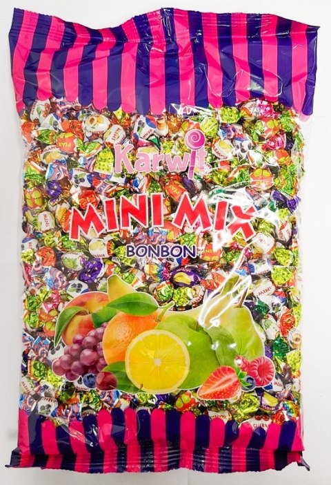 Cukierki MINI twarde owocowe 1kg KARWIT Karwit Cukierki MINI twarde owocowe 1kg KARWIT Karwit