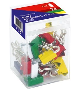 Klip 19mm mix kolorów plastikowe op.24szt GRAND 110-1637 Grand Klip 19mm mix kolorów plastikowe op.24szt GRAND 110-1637 Grand