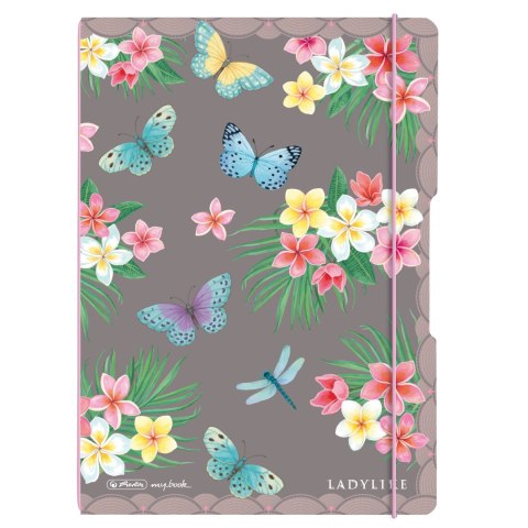 Notatnik A4 2x40 kartek linnia/kratka PP flex ladylike butterflies 50044337 Herlitz Herlitz Notatnik A4 2x40 kartek linnia/kratka PP flex ladylike butterflies 50044337 Herlitz Herlitz