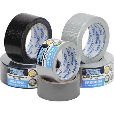 Taśma naprawcza DUCT TAPE 48mm x 10m BLACK/czarna EXTREME POWER SMART 5071 Vibac/Smart Taśma naprawcza DUCT TAPE 48mm x 10m BLACK/czarna EXTREME POWER SMART 5071 Vibac/Smart