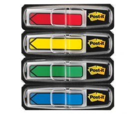 Zakładki indeksujące POST-IT 12x43mm strzałki 4x24szt 684ARR3 3M Post-It 3M