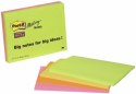 Bloczek samoprzylepny POST-IT_ Super Sticky (6845-SSP), 200x149mm, 4x45 kart., mix kolorów SALE Post-It 3M