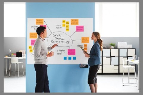 Bloczek samoprzylepny POST-IT_ Super Sticky (6845-SSP), 200x149mm, 4x45 kart., mix kolorów SALE Post-It 3M