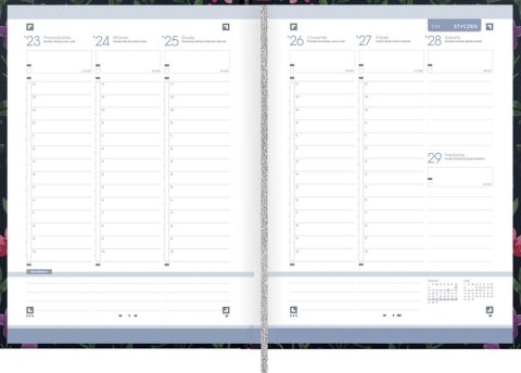 Kalendarz Oxford Romantic 2023 A5 tygodniowy 400165176 Oxford