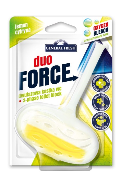 Kostka do WC DUO FORCE zawieszka 40g cytryna GENERAL FRESH General Fresh Kostka do WC DUO FORCE zawieszka 40g cytryna GENERAL FRESH General Fresh
