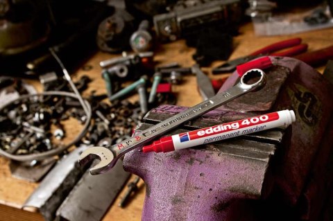 Marker permanentny e-400 EDDING, 1mm, niebieski Edding