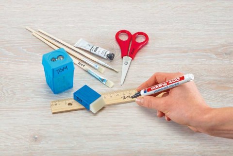 Marker permanentny e-400 EDDING, 1mm, niebieski Edding