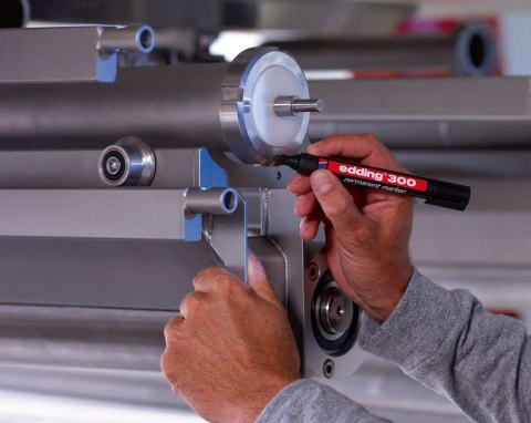 Marker-foliop.300 żółty EDDING końcówka okrągła Edding