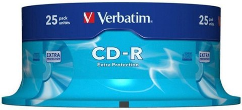 Płyta CD-R VERBATIM CAKE (25) Extra Protection 700MB x52 43432 Verbatim Płyta CD-R VERBATIM CAKE (25) Extra Protection 700MB x52 43432 Verbatim