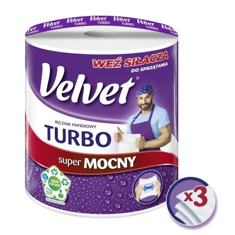 Ręcznik VELVET TURBO 3 warstwy 300 listków Velvet Ręcznik VELVET TURBO 3 warstwy 300 listków Velvet