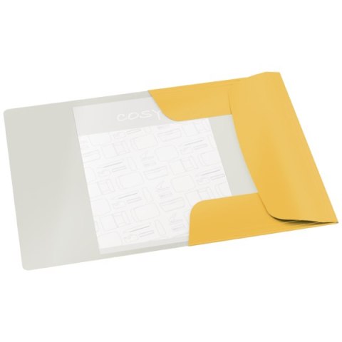 Teczka kartonowa z gumką Leitz Cosy, A4, żółta 30020019 Leitz Teczka kartonowa z gumką Leitz Cosy, A4, żółta 30020019 Leitz