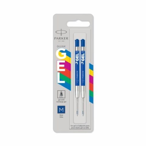 Wkłady żelowe ECONOMY (plastikowa obudowa, metalowa końcówka M) niebieskie 2szt 2136210 PARKER Parker Wkłady żelowe ECONOMY (plastikowa obudowa, metalowa końcówka M) niebieskie 2szt 2136210 PARKER Parker