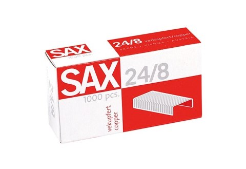 Zszywki SAX 24/8 miedziane, 1000szt. Sax Zszywki SAX 24/8 miedziane, 1000szt. Sax