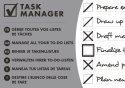 Blok notatnikowy OXFORD TASK MANAGER A5, 70kartek, spirala u góry, 400055727 (X) Oxford