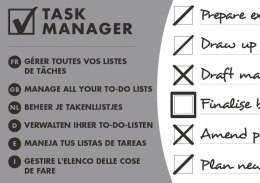 Blok notatnikowy OXFORD TASK MANAGER A5, 70kartek, spirala u góry, 400055727 (X) Oxford