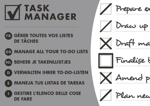 Blok notatnikowy OXFORD TASK MANAGER A5, 70kartek, spirala u góry, 400055727 (X) Oxford Blok notatnikowy OXFORD TASK MANAGER A5, 70kartek, spirala u góry, 400055727 (X) Oxford