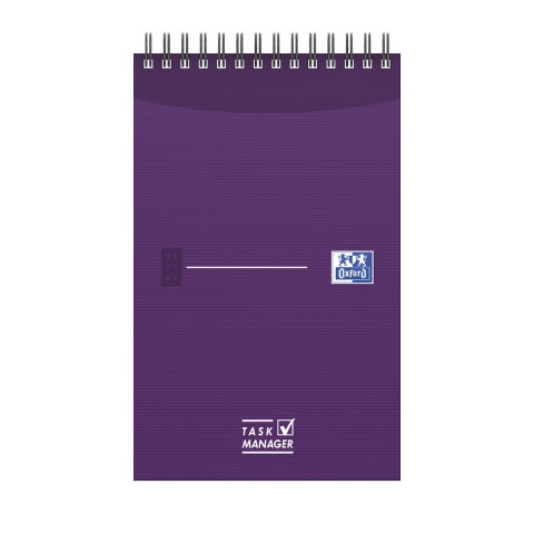 Blok notatnikowy OXFORD TASK MANAGER A5, 70kartek, spirala u góry, 400055727 (X) Oxford Blok notatnikowy OXFORD TASK MANAGER A5, 70kartek, spirala u góry, 400055727 (X) Oxford