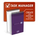 Blok notatnikowy OXFORD TASK MANAGER A5, 70kartek, spirala u góry, 400055727 (X) Oxford