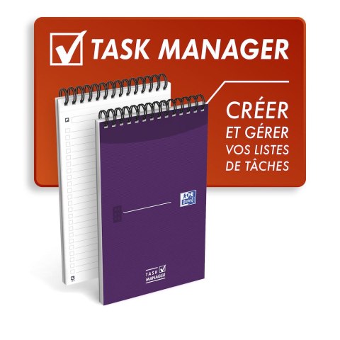 Blok notatnikowy OXFORD TASK MANAGER A5, 70kartek, spirala u góry, 400055727 (X) Oxford Blok notatnikowy OXFORD TASK MANAGER A5, 70kartek, spirala u góry, 400055727 (X) Oxford