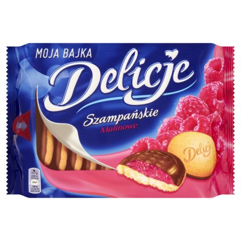 Ciastka DELICJE Szampańskie malina 294g Wedel Ciastka DELICJE Szampańskie malina 294g Wedel