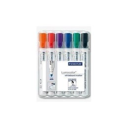 Marker Lumocolor do białych tablic whiteboard, okrągły, 6 kol. (2, 3, 4, 5, 6, 9) w etui box, Staedtler S 351 WP6 Staedtler
