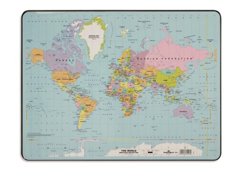 Podkładka na biurko MAPA ŚWIATA 53x40 721119 DURABLE Durable Podkładka na biurko MAPA ŚWIATA 53x40 721119 DURABLE Durable