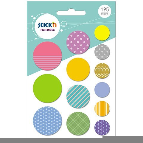Zakładki indeksujące STICKN kształty, różne rozmiary KOŁA 195szt. 21761 StickN Zakładki indeksujące STICKN kształty, różne rozmiary KOŁA 195szt. 21761 StickN
