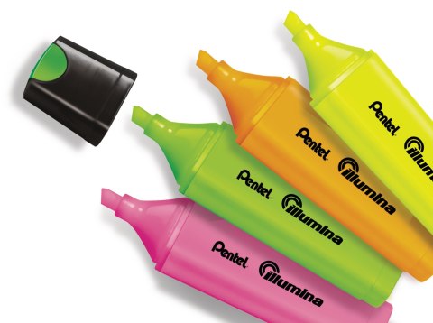 Zakreślacze płaski, 4 kolory SL60-4 PENTEL Pentel Zakreślacze płaski, 4 kolory SL60-4 PENTEL Pentel