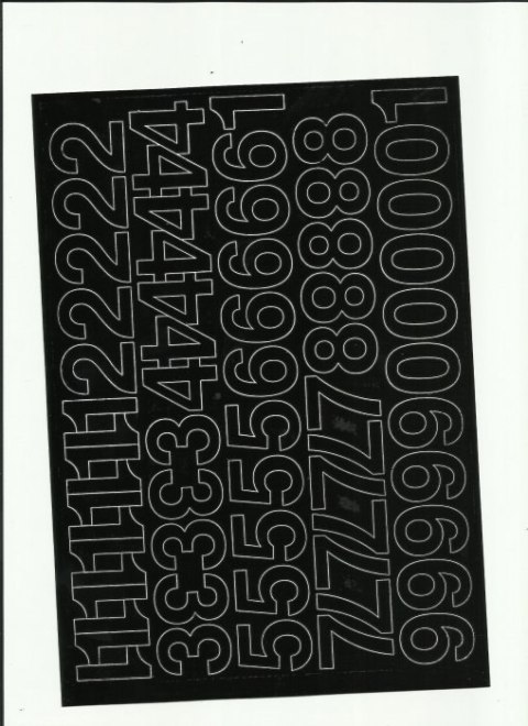 CYFRY_ samop. 3cm (8) zielone ARTDRUK Artdruk