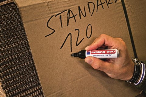 Marker permanentny okrągła końcówka 3-4 mm czarny Edding 550/001/C Edding