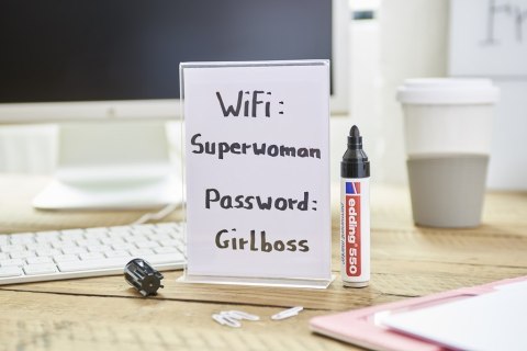 Marker permanentny okrągła końcówka 3-4 mm czarny Edding 550/001/C Edding