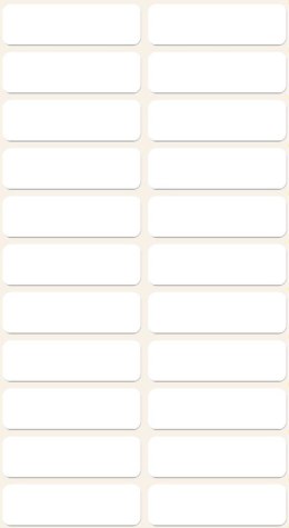 Minietykiety 3044 32 x 10 6ark. do opisywania ręcznego, Avery Zweckform (X) Avery Zweckform