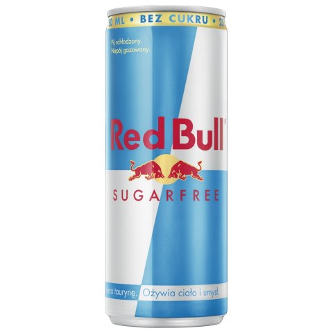 Napój energetyczny RED BULL SUGARFREE 250ml puszka Red Bull Napój energetyczny RED BULL SUGARFREE 250ml puszka Red Bull