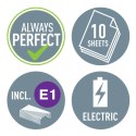 Zszywacz elektryczny na baterie WOW, biały, 3 lata gwarancji, 10 kartek 55661001 Leitz