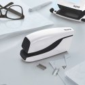 Zszywacz elektryczny na baterie WOW, biały, 3 lata gwarancji, 10 kartek 55661001 Leitz