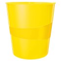Kosz na śmieci 15L Leitz WOW, żółty 52781016 Leitz
