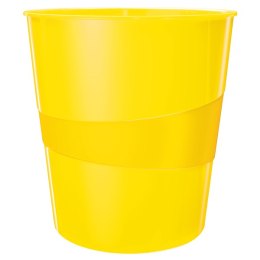 Kosz na śmieci 15L Leitz WOW, żółty 52781016 Leitz