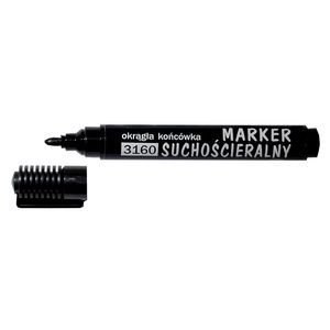 Marker suchościeralny okrągły 3160 czarny 101101 D.Rect Marker suchościeralny okrągły 3160 czarny 101101 D.Rect